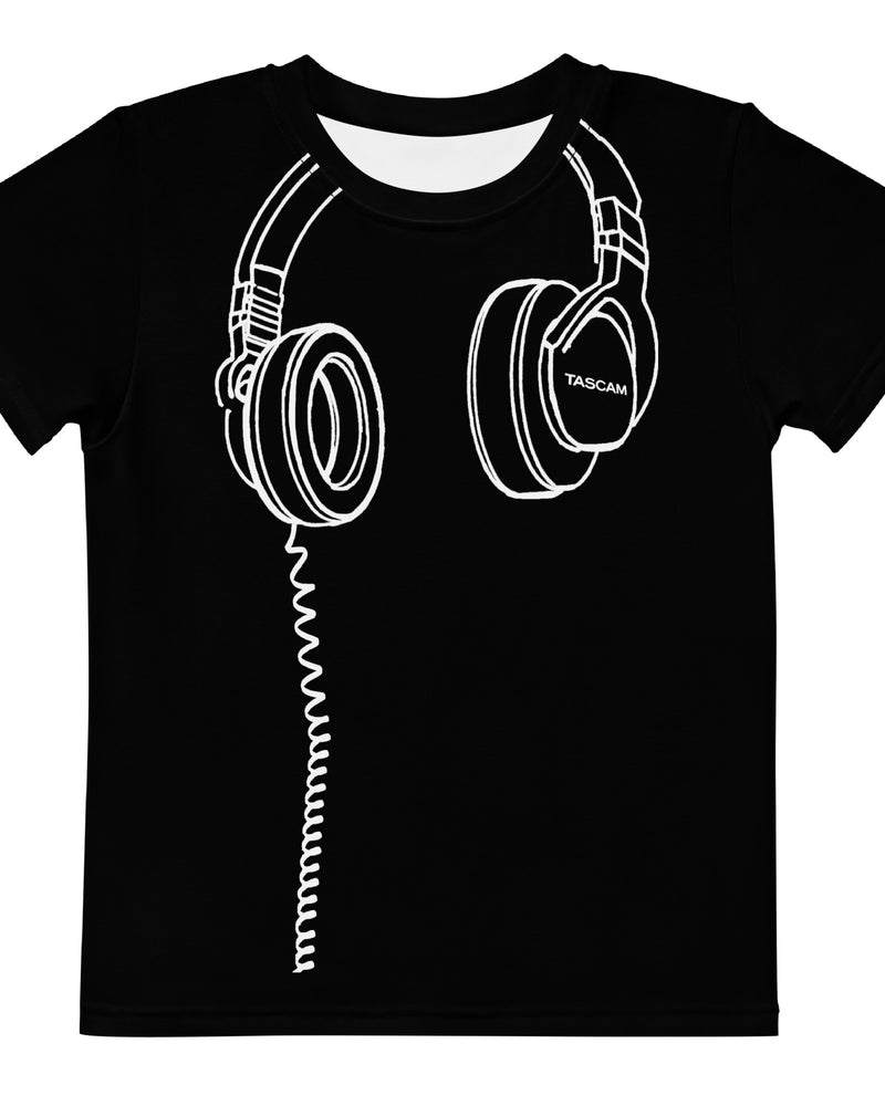 TASCAM Headphones Kids T-Shirt - Black - Photo 4