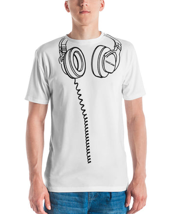 TASCAM Headphones T-Shirt  - White