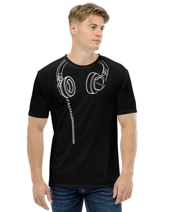 TASCAM Headphones T-Shirt  - Black