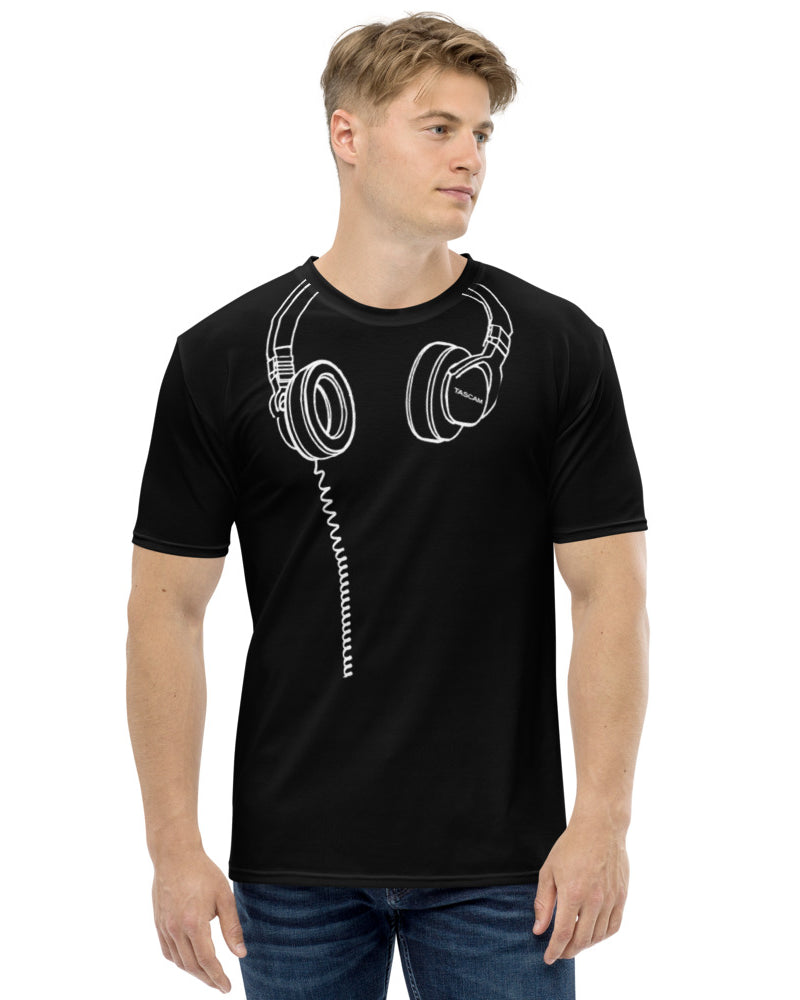 TASCAM Headphones T-Shirt - Black - Photo 1