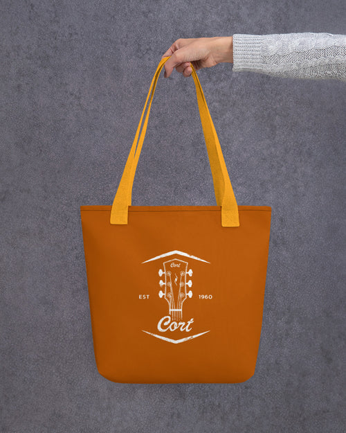 Cort Guitars Since 1960 Tote Bag  - Tenne and Yellow