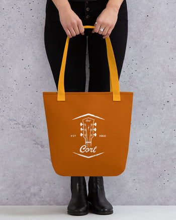 Cort Guitars Since 1960 Tote Bag  - Tenne and Yellow