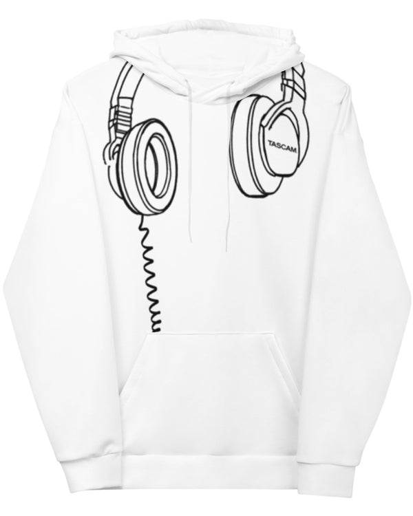 TASCAM Headphones Hoodie - White - Photo 9