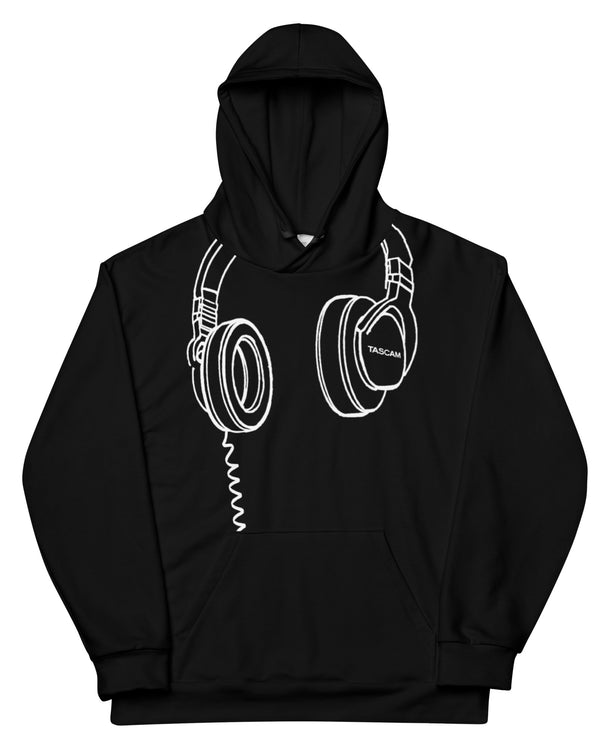 TASCAM Headphones Hoodie - Black - Photo 9