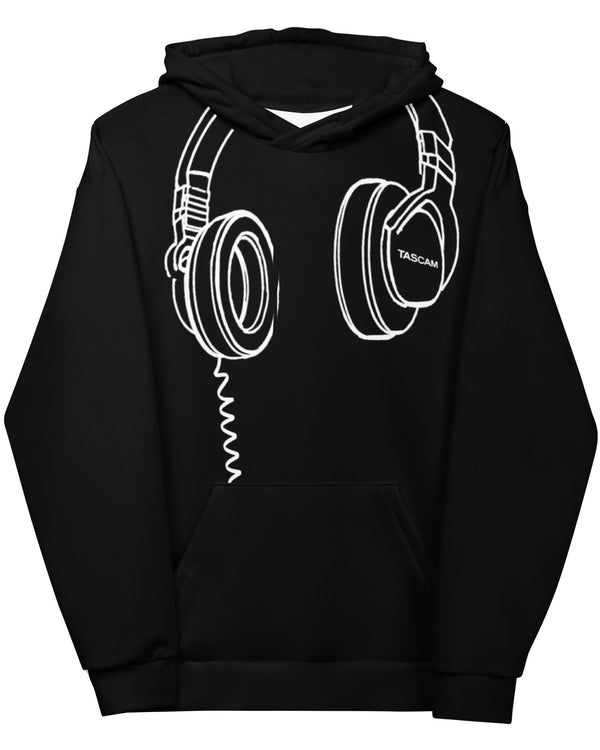 TASCAM Headphones Hoodie - Black - Photo 5