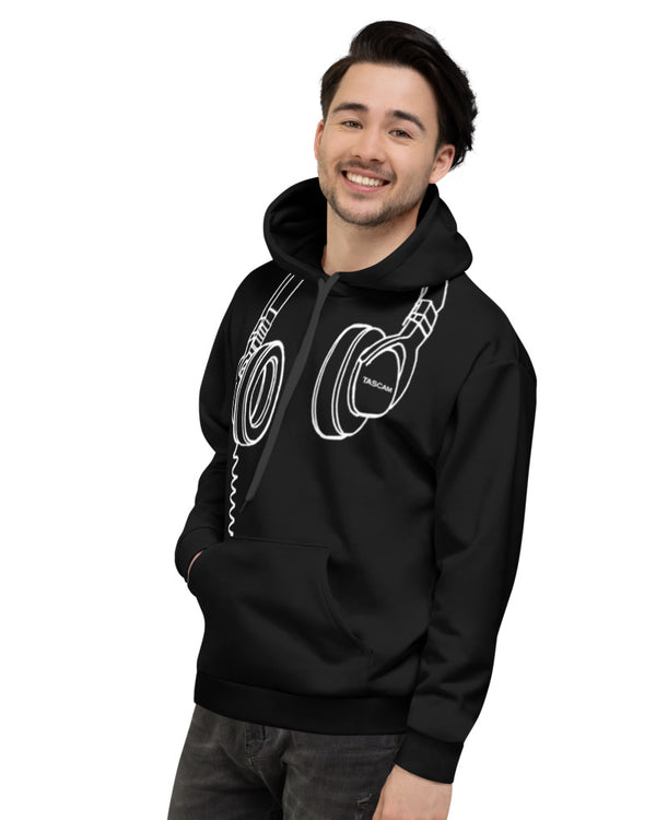 TASCAM Headphones Hoodie - Black - Photo 6