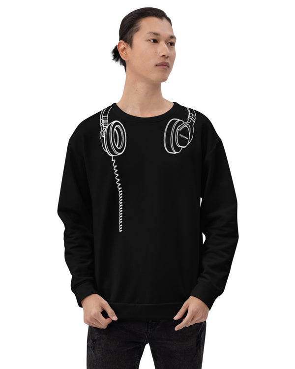 TASCAM Headphones Sweatshirt - Black - Photo 1