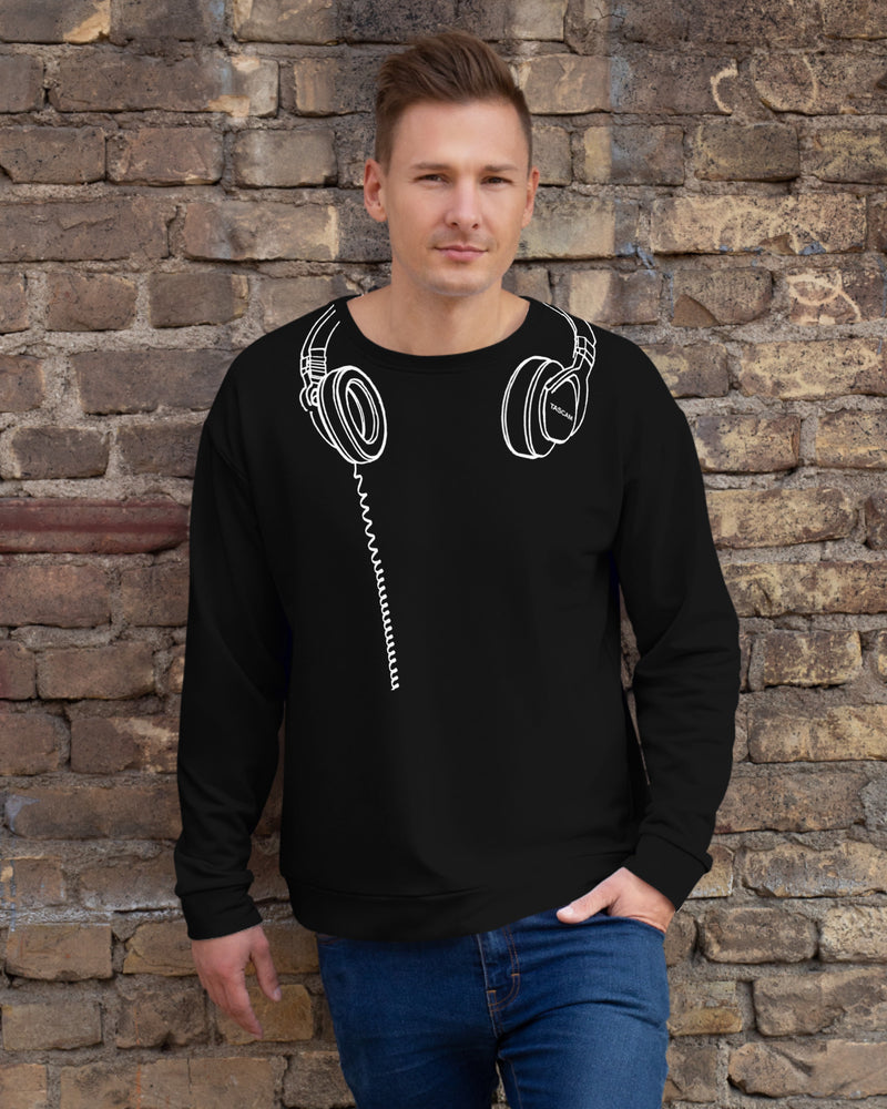 TASCAM Headphones Sweatshirt - Black - Photo 8