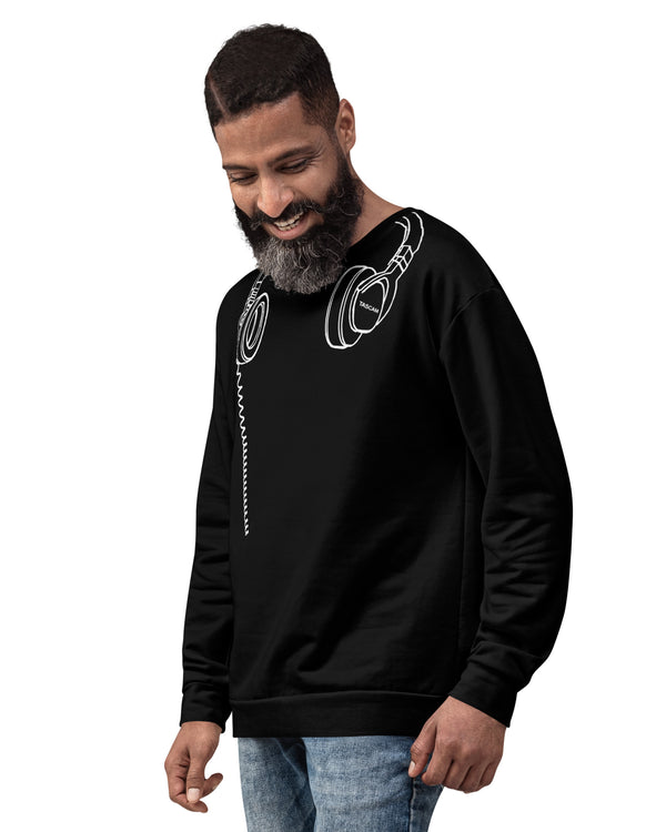 TASCAM Headphones Sweatshirt - Black - Photo 4