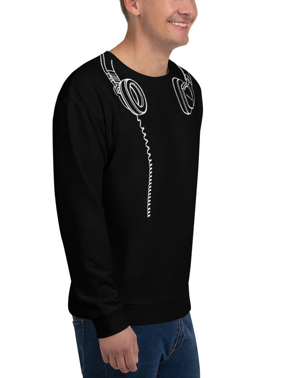 TASCAM Headphones Sweatshirt - Black - Photo 6