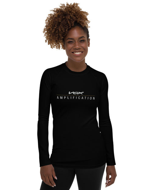 VOX Elevated Womens Rash Guard  - Black