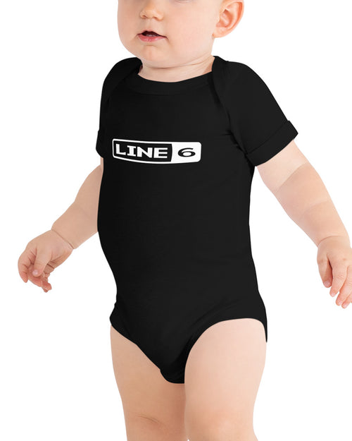 Line 6 Logo Baby Onesie  - Black