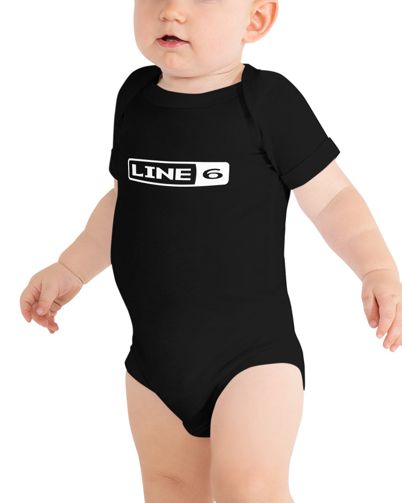 Line 6 Logo Baby Onesie - Black - Photo 1