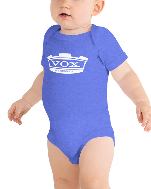 VOX Crown Baby Short Sleeve One Piece  - Columbia Blue