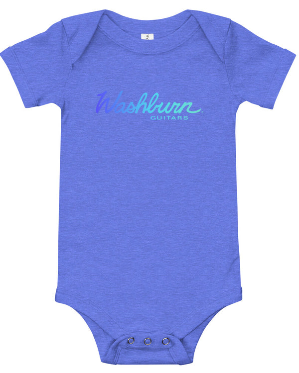 Washburn Baby Onesie - Neon Blue Gradient - Photo 3