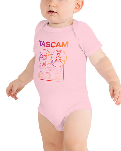 TASCAM Reel to Reel Baby Onesie  - Pink
