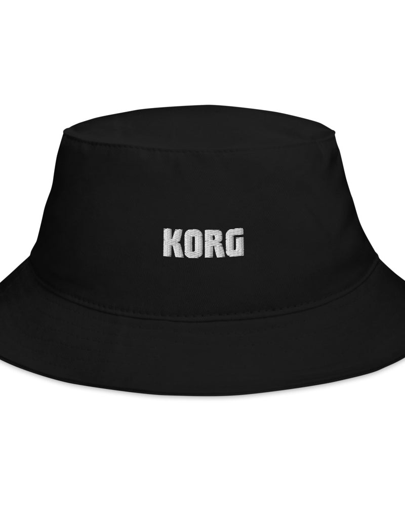 KORG Logo Embroidered Bucket Hat - Black - Photo 2