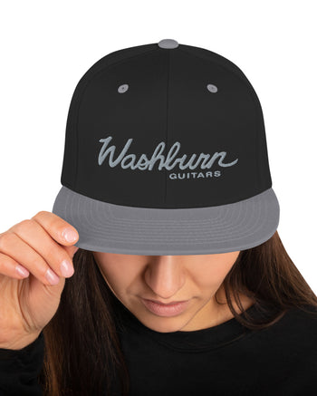 Washburn Snapback Hat  - Black / Silver