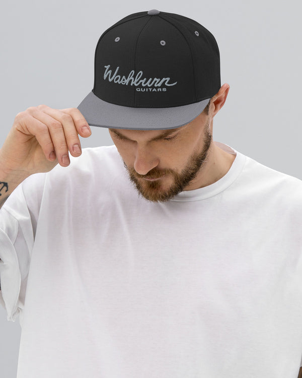Washburn Snapback Hat - Black / Silver - Photo 8