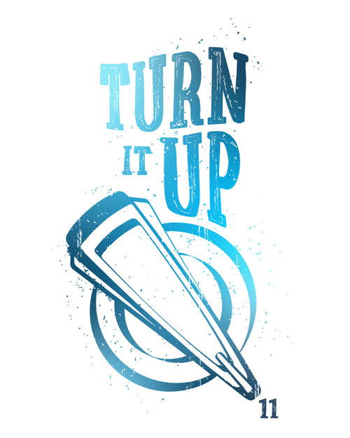 Turn It Up Ladies’ Muscle Tank Top  - Cool Gradient