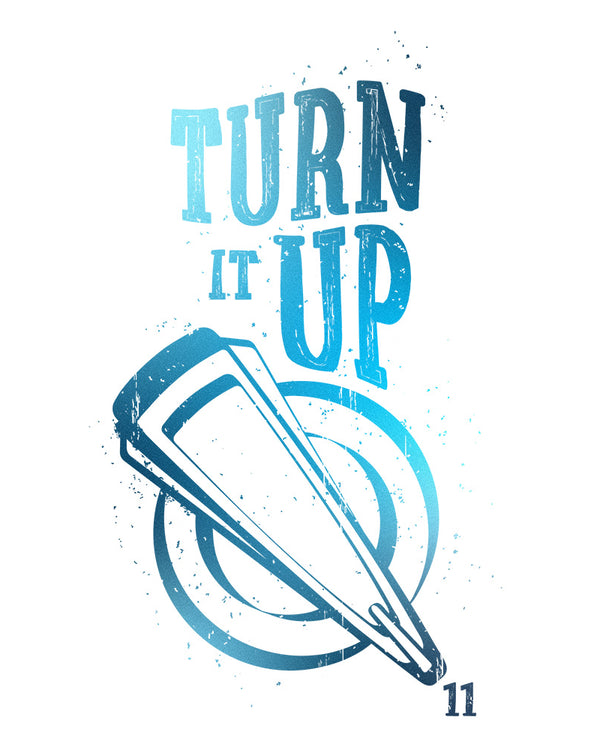 Turn It Up Ladies’ Muscle Tank Top - Cool Gradient - Photo 2