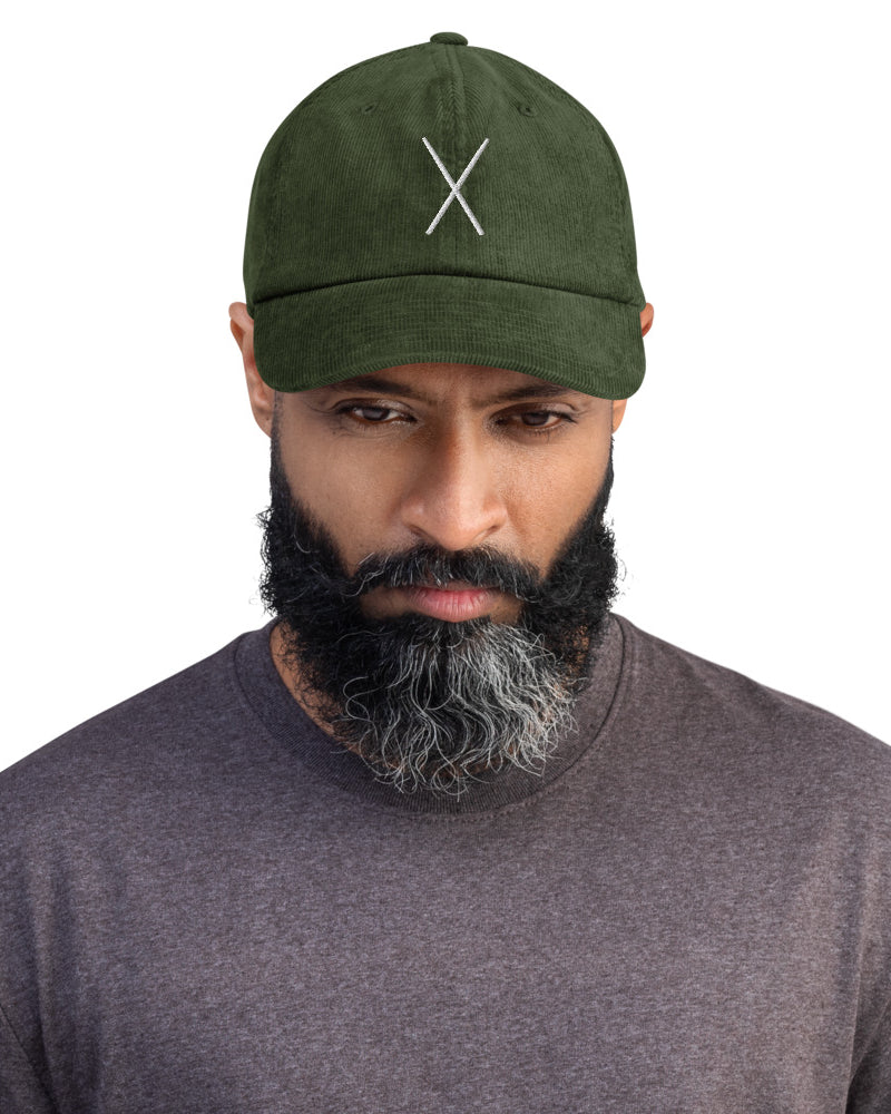 Drum Sticks Corduroy Hat - Olive Green - Photo 4