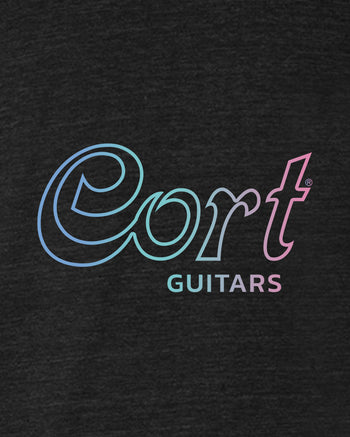 Cort Guitars Gradient Outline Ladies’ Muscle Tank  - Candy Blue Gradient
