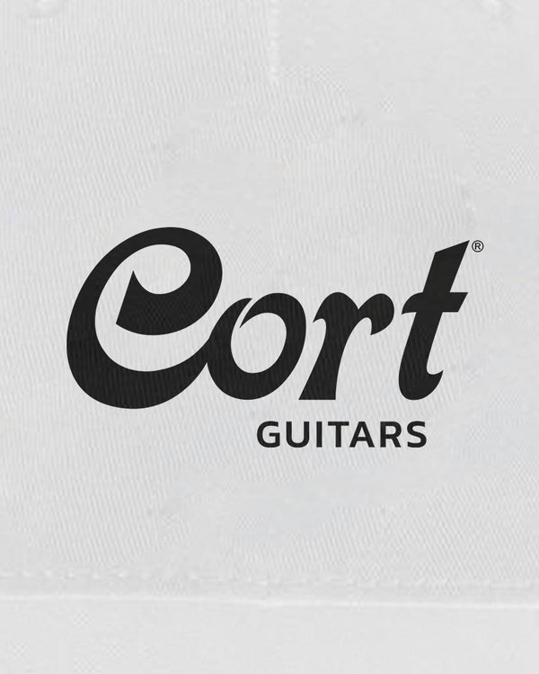 Cort Guitars Snapback Hat - White with Black - Photo 2