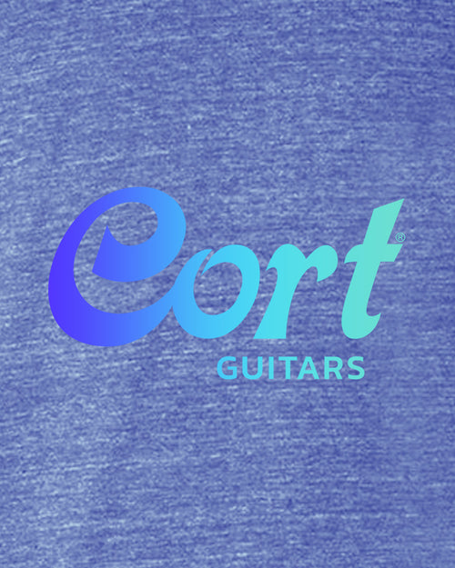 Cort Guitars Toddler Short Sleeve T-Shirt  - Neon Blue Gradient