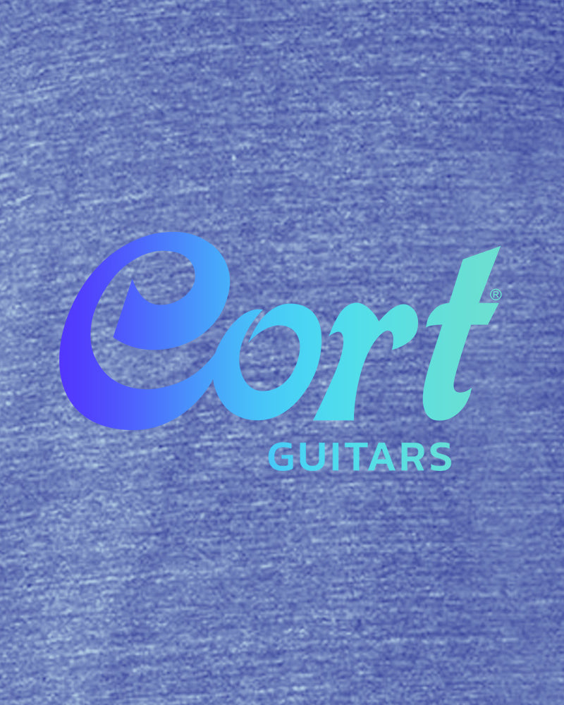 Cort Guitars Toddler Short Sleeve T-Shirt - Neon Blue Gradient - Photo 2