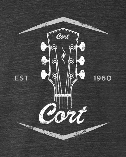 Cort Guitars Since 1960 T-Shirt  - Heather Gray