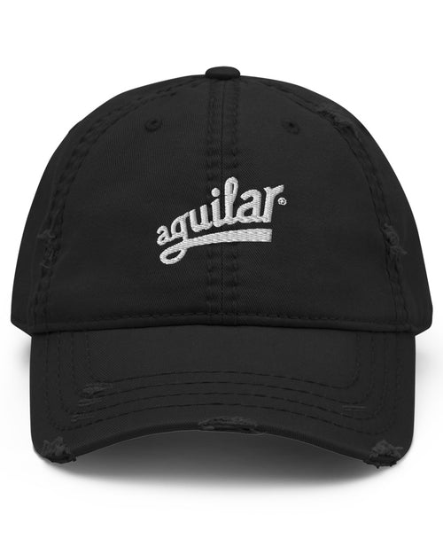Aguilar Logo Distressed Dad Hat  - Black