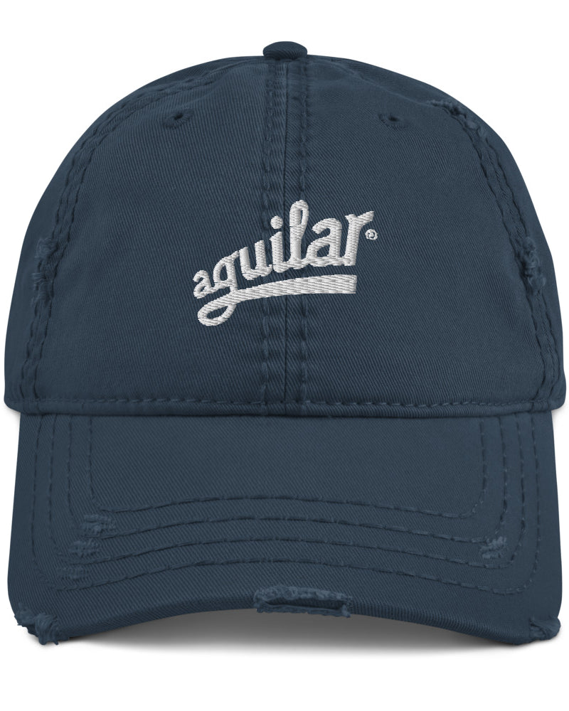 Aguilar Logo Distressed Dad Hat - Navy - Photo 11