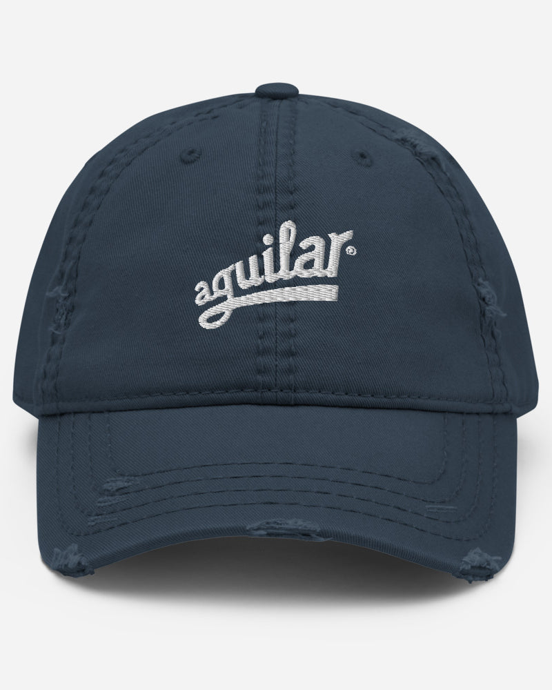 Aguilar Logo Distressed Dad Hat - Navy - Photo 9