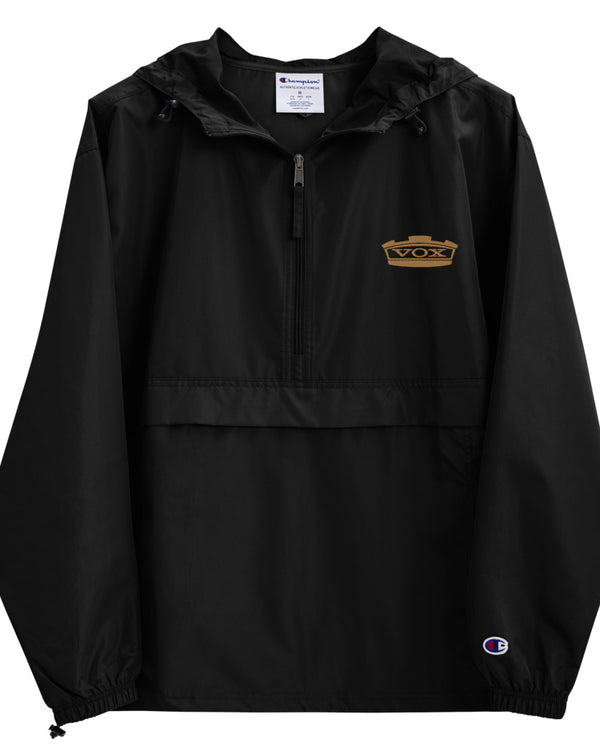 VOX Crown Embroidered Champion Packable Jacket - Black - Photo 8