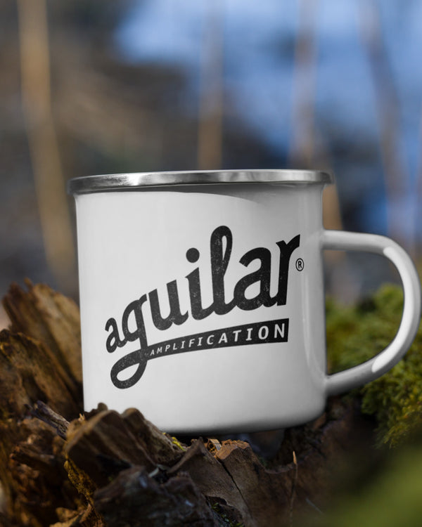 Aguilar Throwback Enamel Mug - White - Photo 3