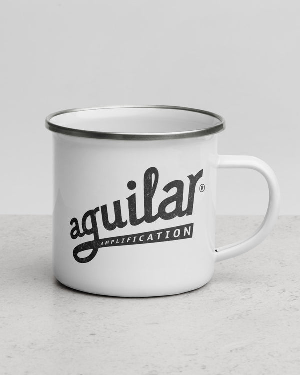 Aguilar Throwback Enamel Mug - White - Photo 1