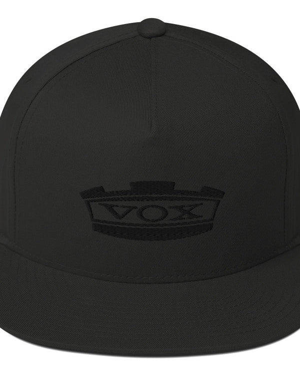 VOX Crown Flat Bill Hat - Black / Black - Photo 1