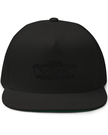 VOX Crown Flat Bill Hat  - Black / Black