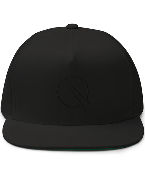 Drummer Flat Bill Hat  - Black with Black