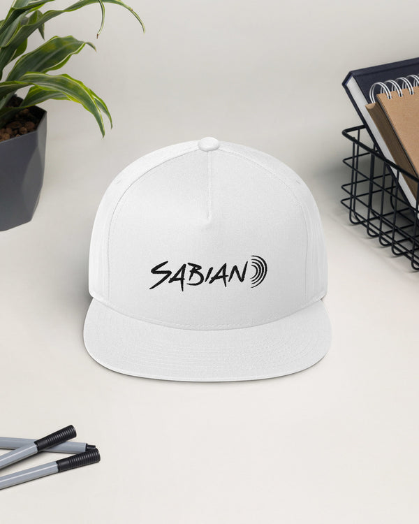 SABIAN Drummers Flat Bill Hat - White / Black - Photo 6