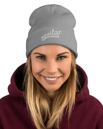 Aguilar Logo Embroidered Beanie  - Gray