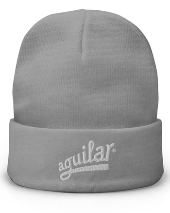 Aguilar Logo Embroidered Beanie  - Gray