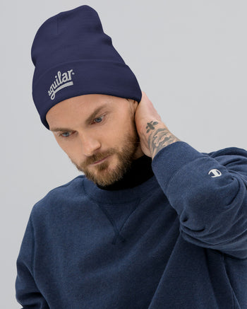 Aguilar Logo Embroidered Beanie  - Navy