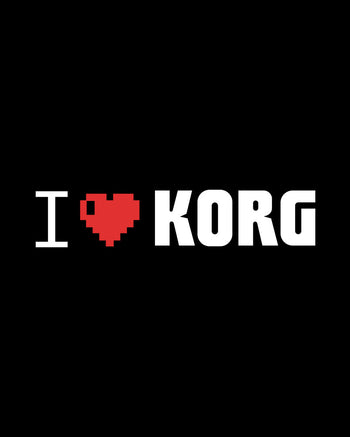 KORG I Heart KORG Childs Tee  - Black