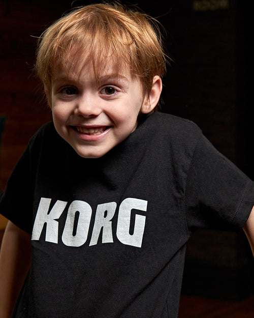 KORG Logo Childs Tee  - Black