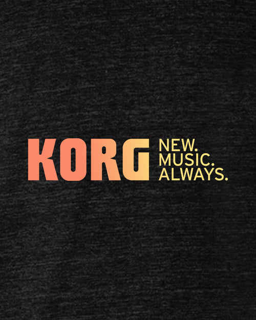 KORG New Music Always Tri-Blend T-Shirt  - Heather Black