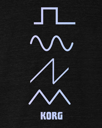 KORG Waveforms T-Shirt  - Heather Black