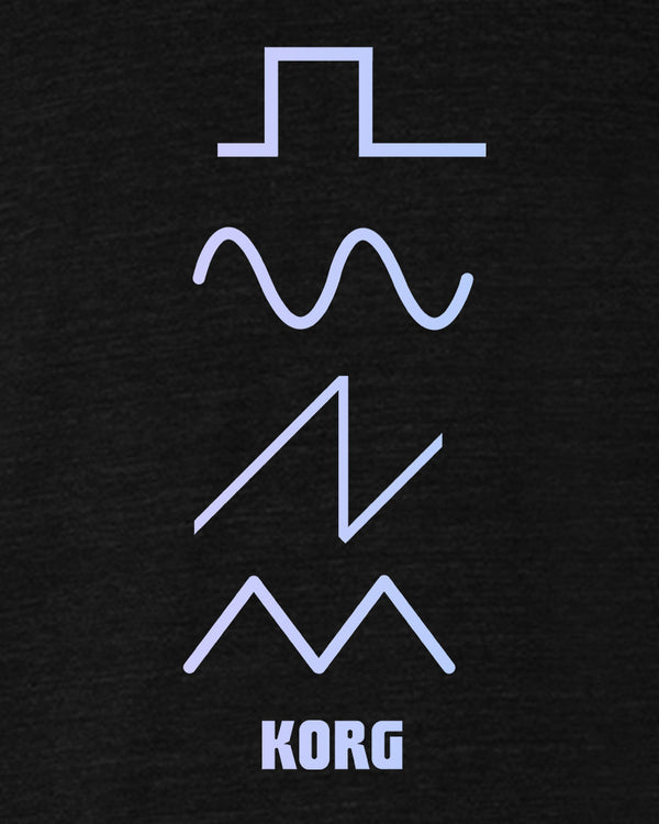 KORG Waveforms T-Shirt - Heather Black - Photo 2