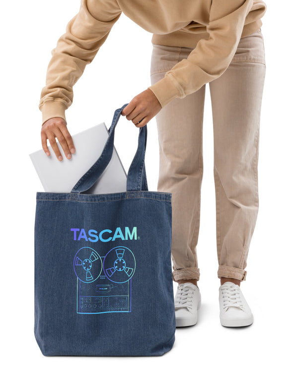 TASCAM Reel to Reel Organic Denim Tote Bag - Photo 4